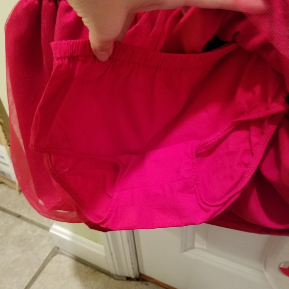 Carters size 18 mos red velvet dress - Picture 4 of 5